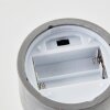 Brilliant LED table lamp Illusion with smoke-coloured glass dome shades and grey base