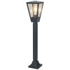 Brilliant conical path light Westcliff with clear-glass lantern head for the house entrance