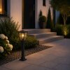 Brilliant conical path light Westcliff with clear-glass lantern head for the house entrance
