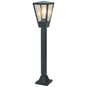 Brilliant conical path light Westcliff with clear-glass lantern head for the house entrance