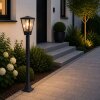 Brilliant Path Light Westcliff with a tapered lantern head, modern anthracite finish