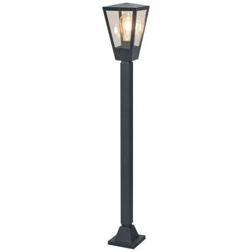 Brilliant Path Light Westcliff with a tapered lantern head, modern anthracite finish
