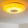 HEMLO Ceiling Light LED white, 1-light source, Remote control, Colour changer