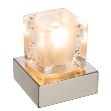 Globo NUBUK Table Lamp LED silver, 1-light source
