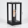 LESOTHO pedestal light black, 1-light source