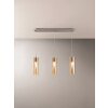 Fabas Luce SINTESI Pendant Light polished nickel, 3-light sources
