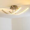 Aranu Ceiling Light LED stainless steel, matt nickel, 2-light sources