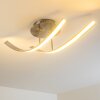 Aranu Ceiling Light LED stainless steel, matt nickel, 2-light sources