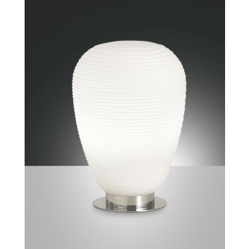 Fabas Luce CORA Table Lamp chrome, 1-light source