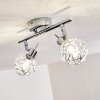 KALIPURO Ceiling light chrome, 2-light sources