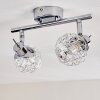 KALIPURO Ceiling light chrome, 2-light sources