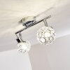KALIPURO Ceiling light chrome, 2-light sources