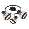 Globo GRIDDY Spotlight black, 3-light sources