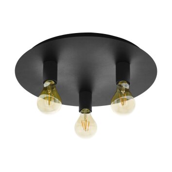 EGLO PASSANO Ceiling Light black, 3-light sources