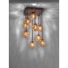 Paul Neuhaus GRETA ceiling light rust-coloured, 9-light sources