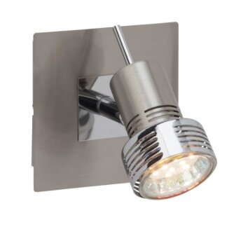 Brilliant Kassandra wall spotlight chrome, 1-light source
