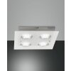 Fabas Luce BALI Ceiling light LED silver, 4-light sources