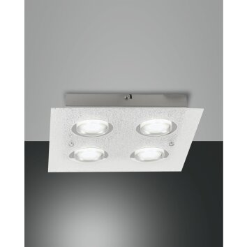 Fabas Luce BALI Ceiling light LED silver, 4-light sources