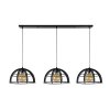 Lucide DIKRA Pendant Light black, 3-light sources
