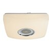 Globo SQUARE Ceiling light LED white, 1-light source, Remote control, Colour changer