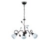 Trio-Leuchten Traditio Pendant Light dark brown, rust-coloured, 3-light sources