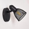 MALAWI Wall Light black, 1-light source