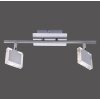 Leuchten Direkt Tony Ceiling Light LED chrome, matt nickel, 2-light sources