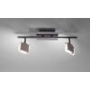 Leuchten Direkt Tony Ceiling Light LED chrome, matt nickel, 2-light sources