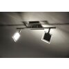 Leuchten Direkt Tony Ceiling Light LED chrome, matt nickel, 2-light sources