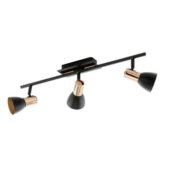 Eglo BARNHAM ceiling spotlight copper, black, 3-light sources