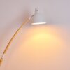 HIGASHI Floor Lamp Light wood, white, 1-light source