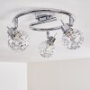 KALIPURO Ceiling light chrome, 3-light sources
