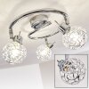 KALIPURO Ceiling light chrome, 3-light sources