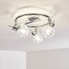 KALIPURO Ceiling light chrome, 3-light sources