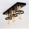 Alvesta Ceiling Light gold, brass, black, 3-light sources