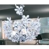 Globo JULIANA hanging light chrome, transparent, clear, 3-light sources