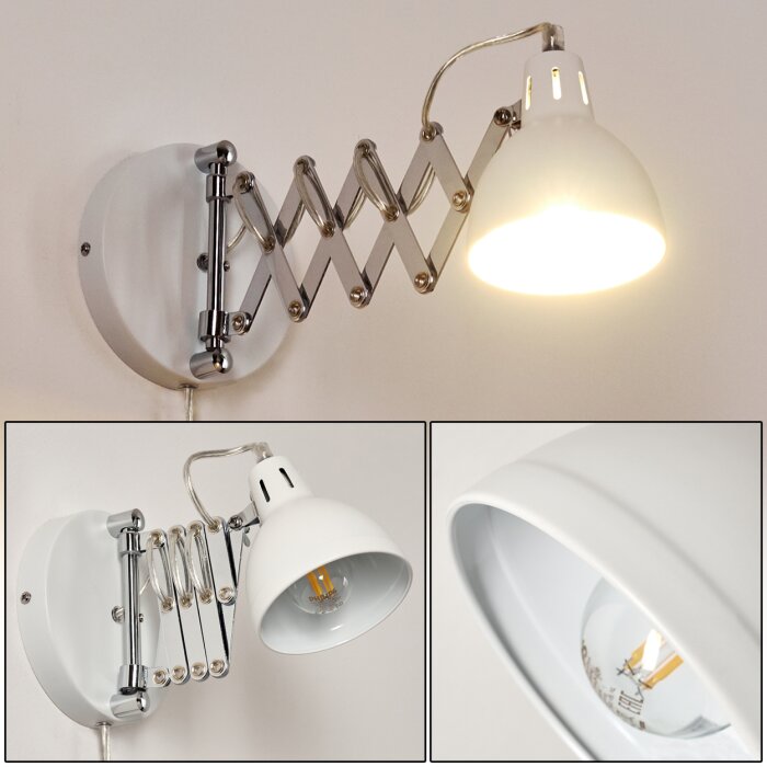 Saxon Wall Light white, 1-light source