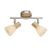 Globo ceiling light matt nickel, 2-light sources