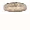 Ideal Lux ROMA Ceiling Light chrome, Crystal optics, 12-light sources
