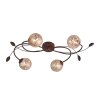 Paul Neuhaus GRETA ceiling light rust-coloured, 4-light sources