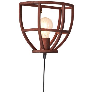 Brilliant MATRIX Wall Light rust-coloured, 1-light source