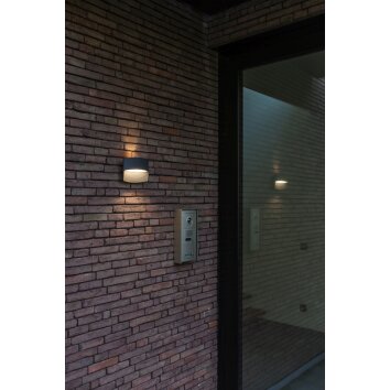 Lutec LOTUS Outdoor Wall Light LED anthracite, 1-light source