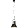 Brilliant SALFORD pendant light chrome, black, 1-light source