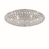 Ideal Lux KING Ceiling Light chrome, Crystal optics, 9-light sources