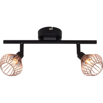 Brilliant Dalma ceiling spotlight black, 2-light sources
