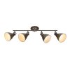 Globo ceiling light rust-coloured, 4-light sources