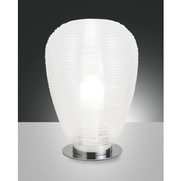 Fabas Luce CORA Table Lamp chrome, 1-light source