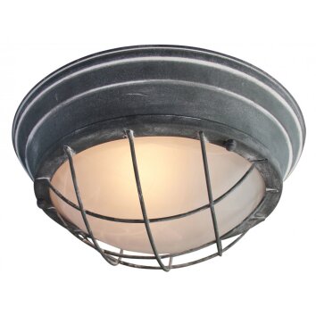 Brilliant TYPHOON wall and ceiling light grey, 1-light source