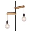Globo VISSO Floor Lamp brown, black, 2-light sources