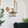 MOENA Wall Light antique brass, bronze, 1-light source